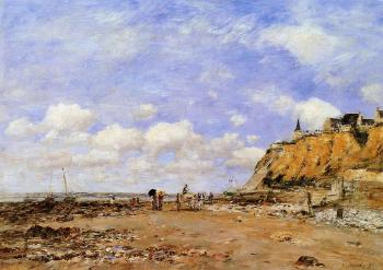 尤金 佈丹 The Shore at Villerville 尤金 佈丹 The Shore at Villerville